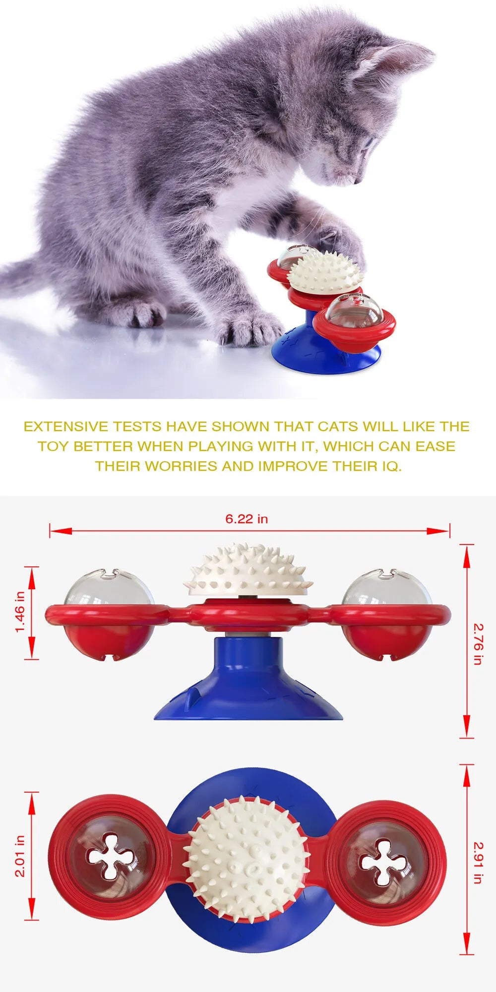 Cat Spinning Windmill Toy