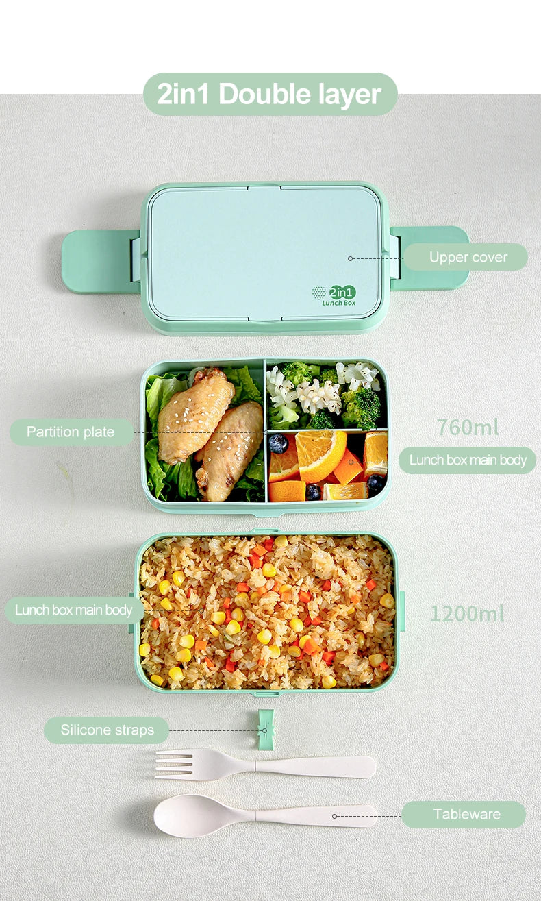 Eco-friendly Green Lunch Box