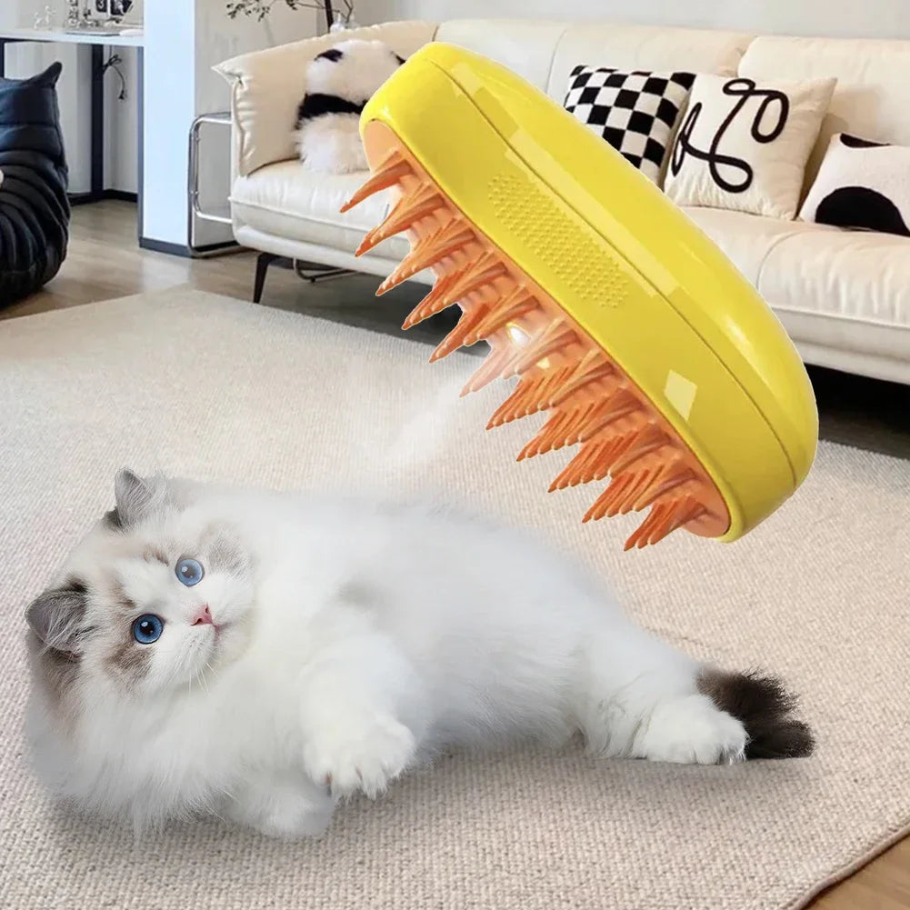 Cat Dog Pet Spray Massage Brush