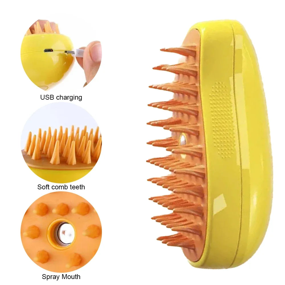 Cat Dog Pet Spray Massage Brush