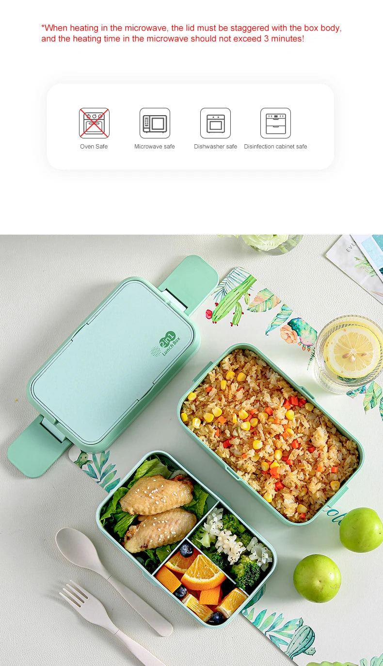 Eco-friendly Green Lunch Box