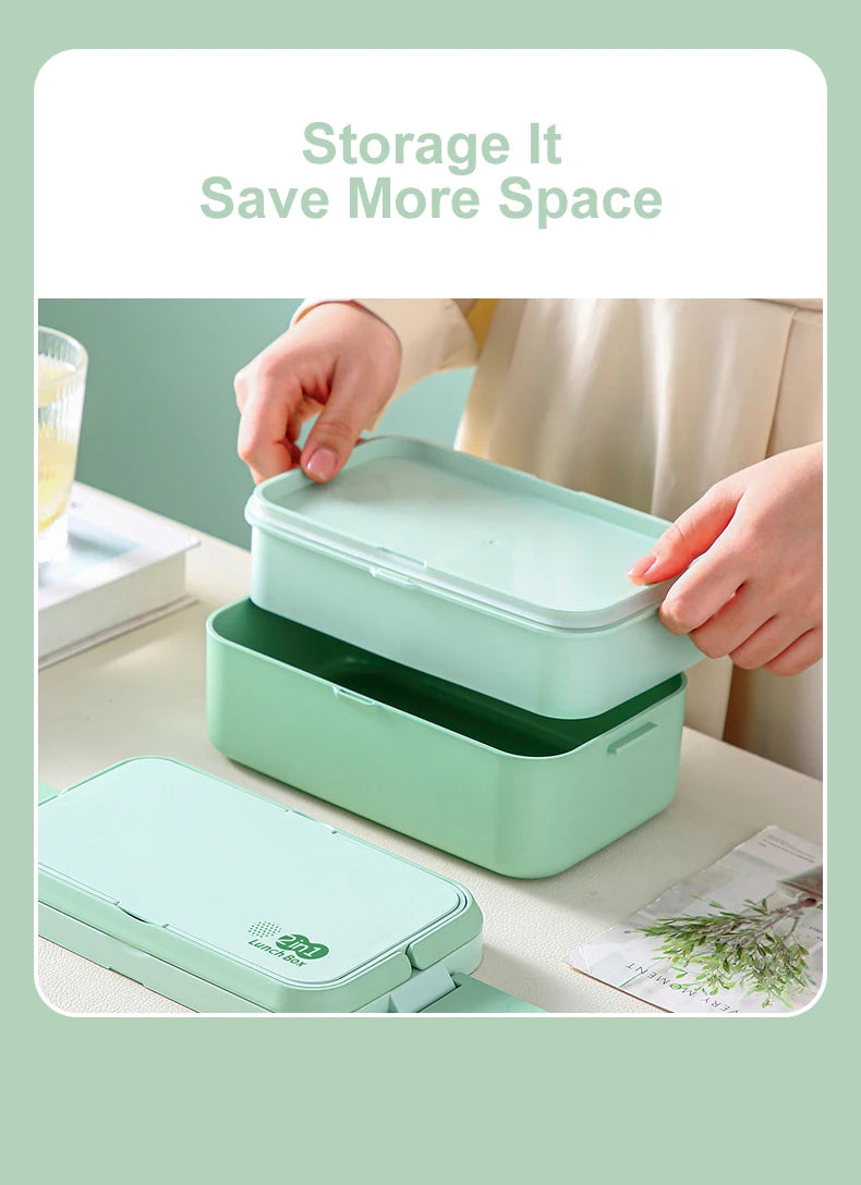 Eco-friendly Green Lunch Box