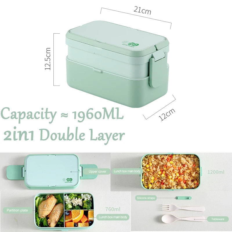 Eco-friendly Green Lunch Box