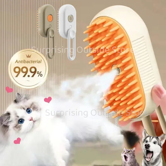 Cat Dog Pet Spray Massage Brush